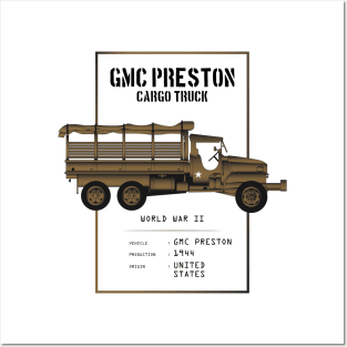 1944 GMC Preston 44 Cargo Trucks Posters and Art